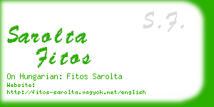 sarolta fitos business card